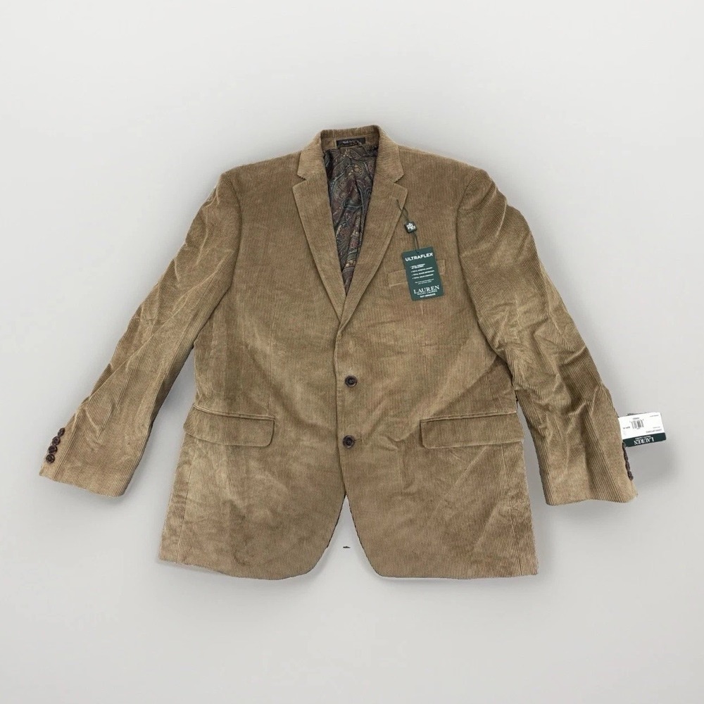 Ralph Lauren Classic-Fit UltraFlex Blazer Jacket Sz 46 Reg